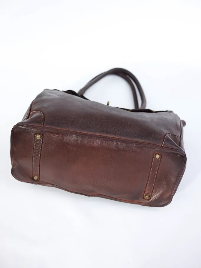 Siena Washed Calfskin Handbag Limited Edition | Patina Chocolate Brown