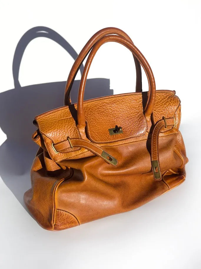 Siena Washed Calfskin Handbag Limited Edition | Patina Camel Brown