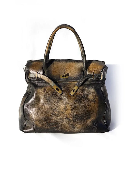 Siena Washed Calfskin Handbag Limited Edition | Patina Black