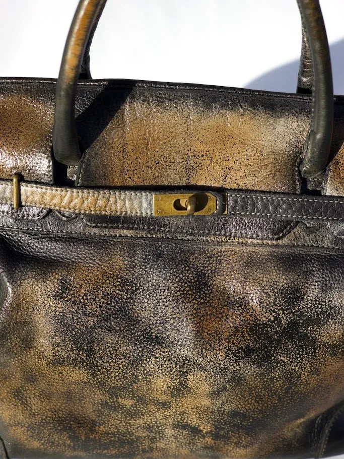 Siena Washed Calfskin Handbag Limited Edition | Patina Black