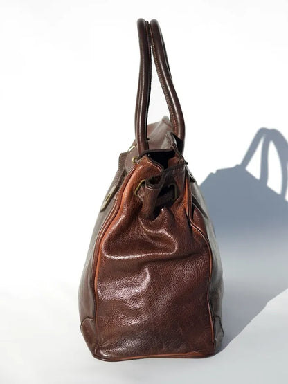Siena Washed Calfskin Handbag Limited Edition | Patina Chocolate Brown