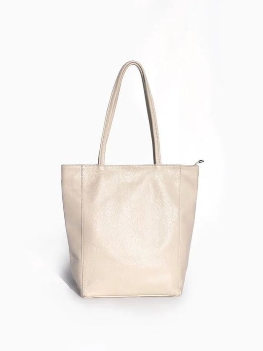 Grace Tote Bag Cream and Cosmetic Bag Set