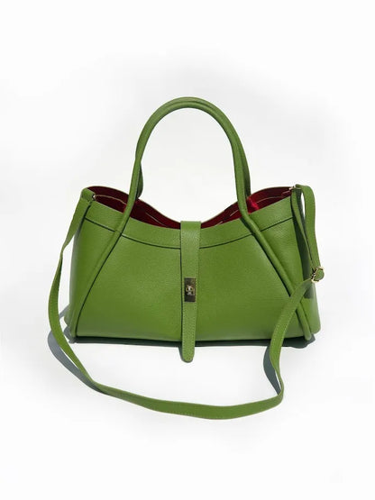 Kira Structured Tote Bag Green | Apple Green