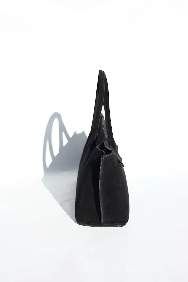 Marta Handbag in Suede Black