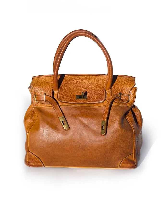 Siena Washed Calfskin Handbag Limited Edition | Patina Camel Brown