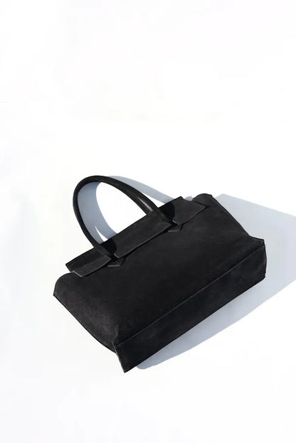 Marta Handbag in Suede Black