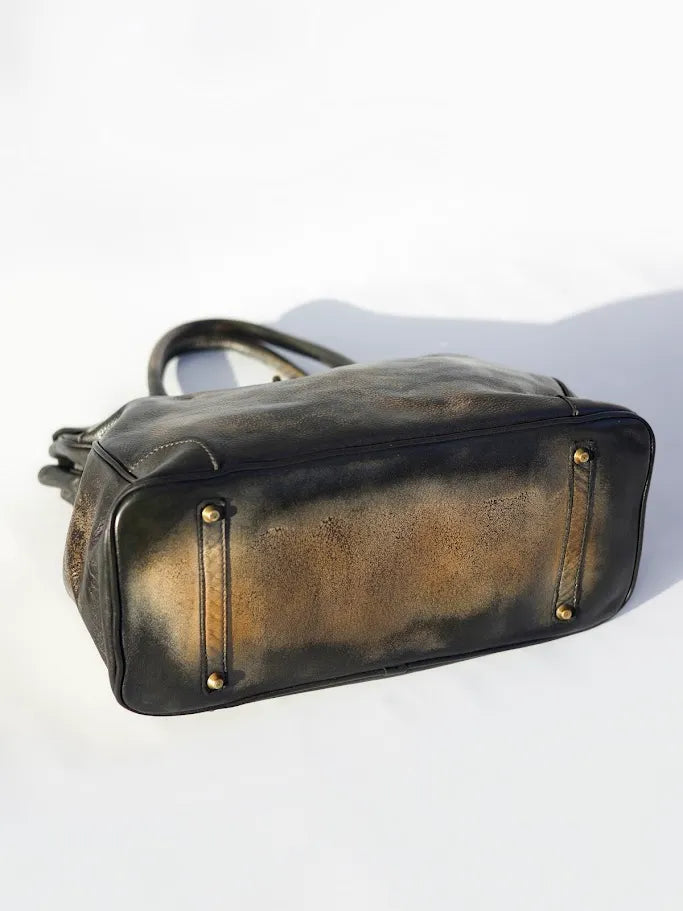 Siena Washed Calfskin Handbag Limited Edition | Patina Black