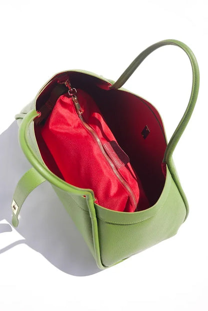 Kira Structured Tote Bag Green | Apple Green