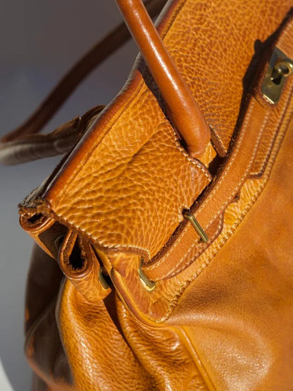 Siena Washed Calfskin Handbag Limited Edition | Patina Camel Brown