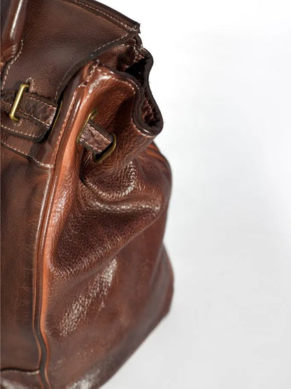 Siena Washed Calfskin Handbag Limited Edition | Patina Chocolate Brown