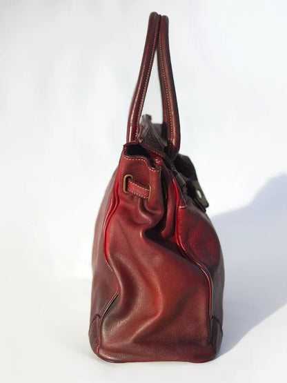Siena Washed Calfskin Handbag Limited Edition | Patina Cherry