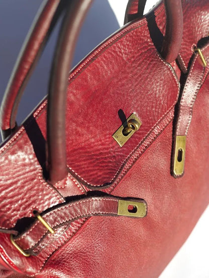 Siena Washed Calfskin Handbag Limited Edition | Patina Cherry