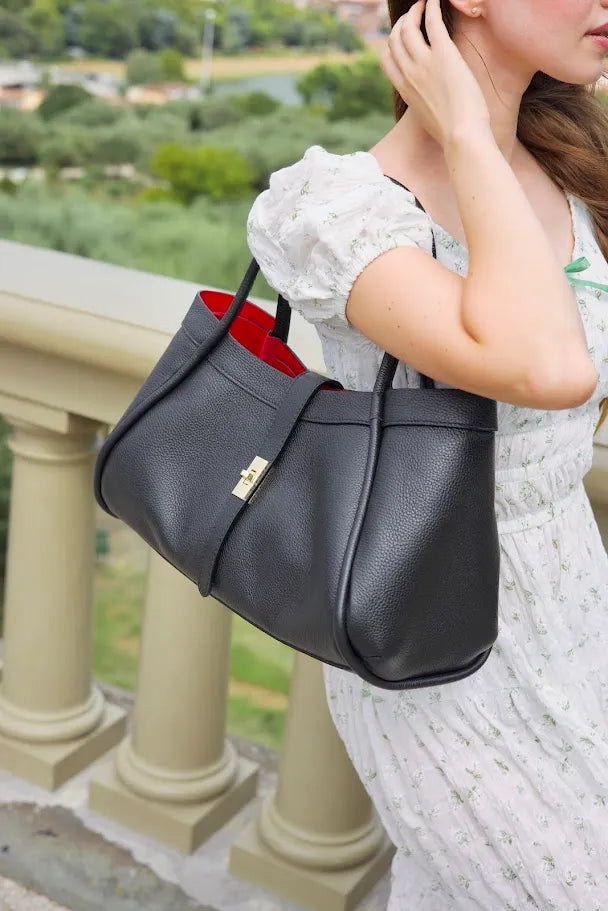 Kira Structured Tote Bag Black | Black