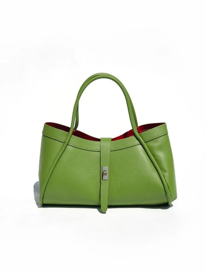 Kira Structured Tote Bag Green | Apple Green