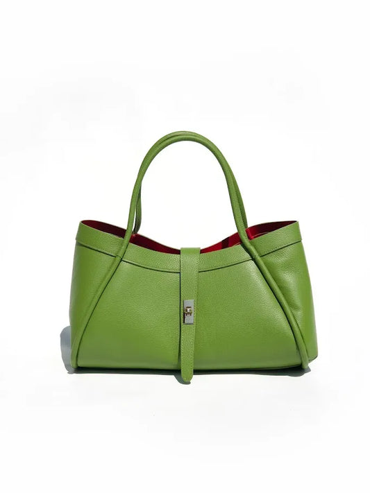 Kira Structured Tote Bag Green | Apple Green