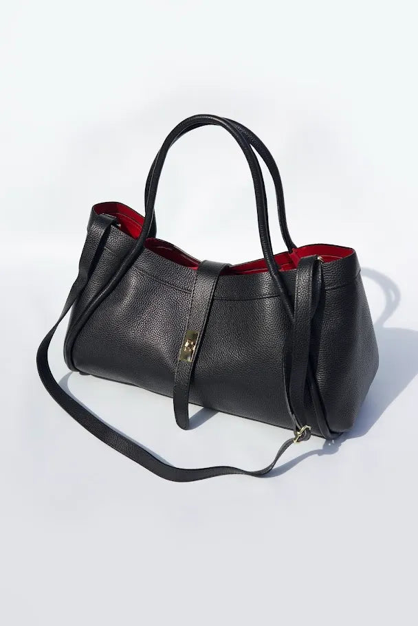 Kira Structured Tote Bag Black | Black
