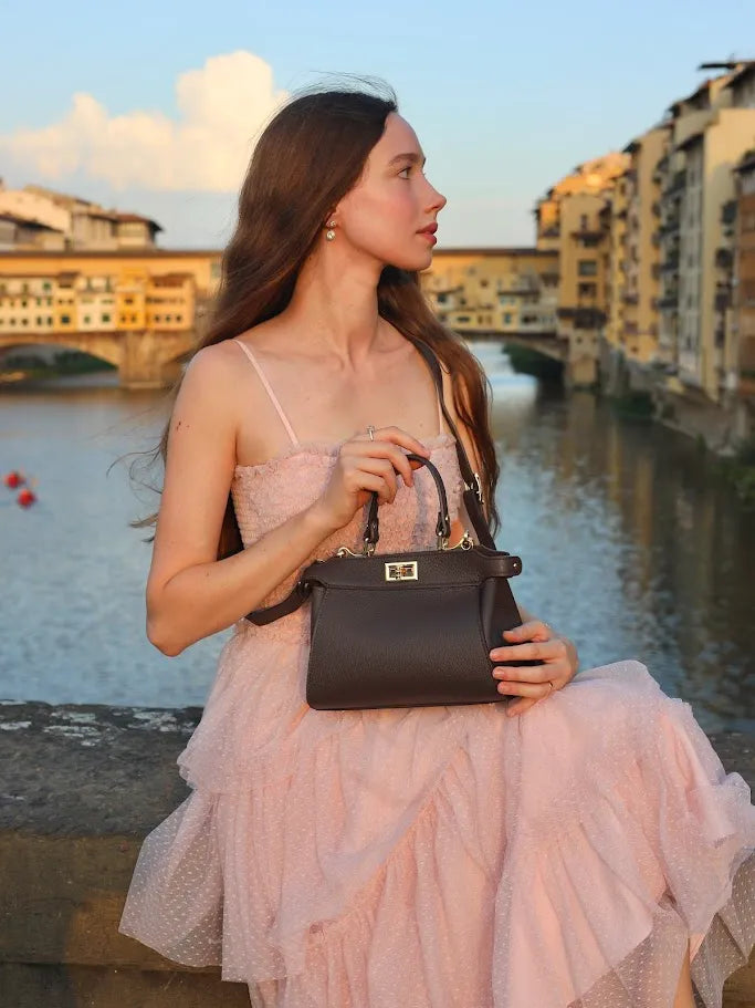Lira Handbag Chocolate Brown