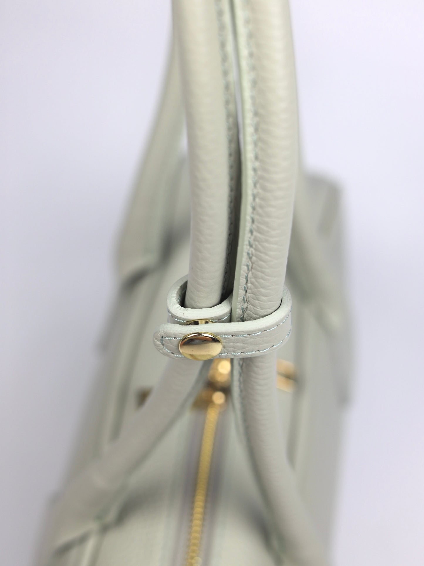 Nina East West Leather Shoulder Bag Mint