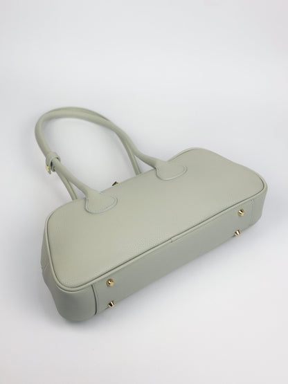 Nina East West Leather Shoulder Bag Mint