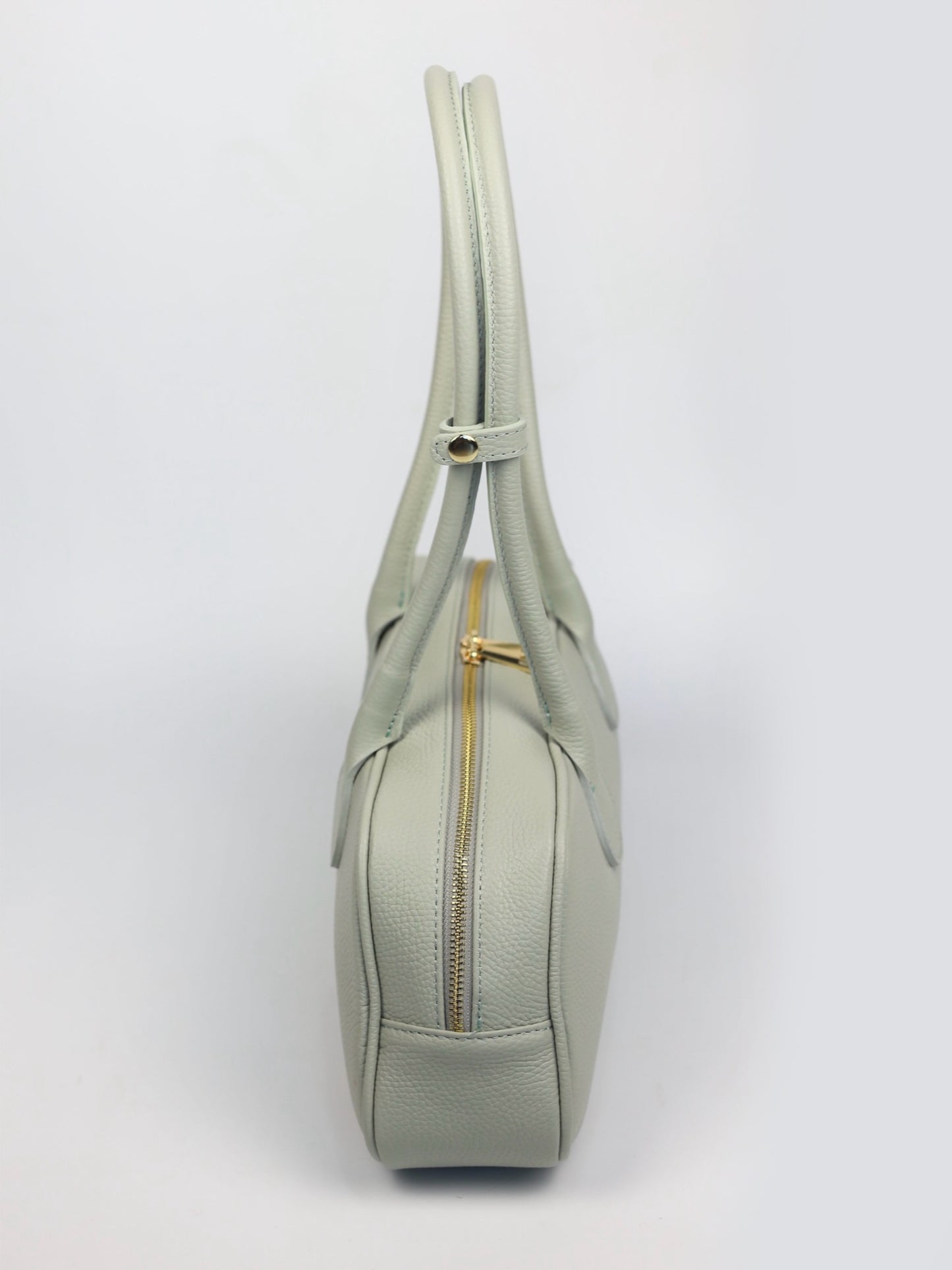 Nina East West Leather Shoulder Bag Mint