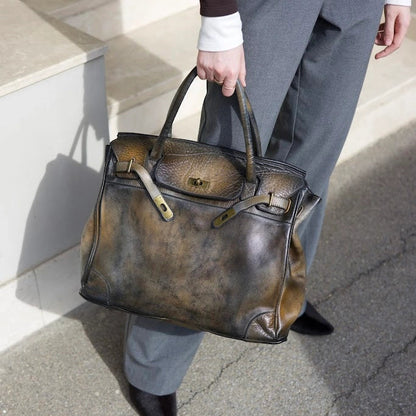 Siena Washed Calfskin Handbag Limited Edition | Patina Black