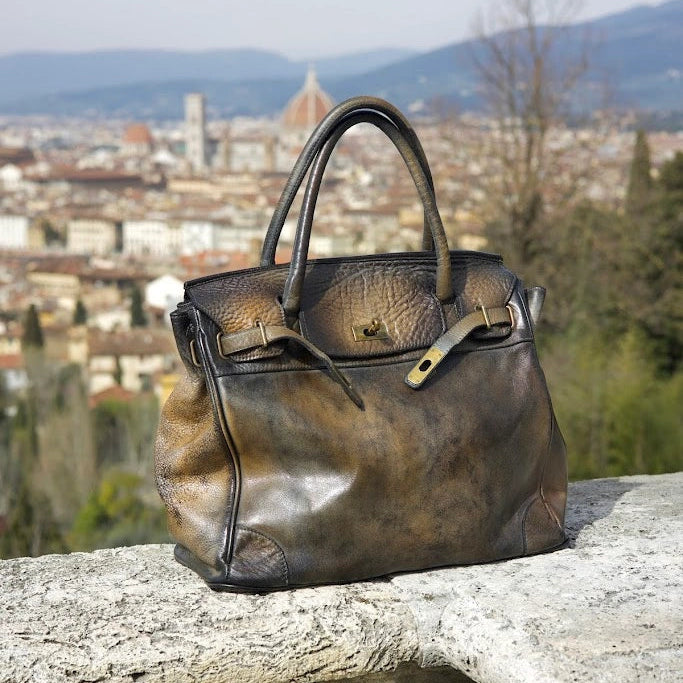 Siena Washed Calfskin Handbag Limited Edition | Patina Black